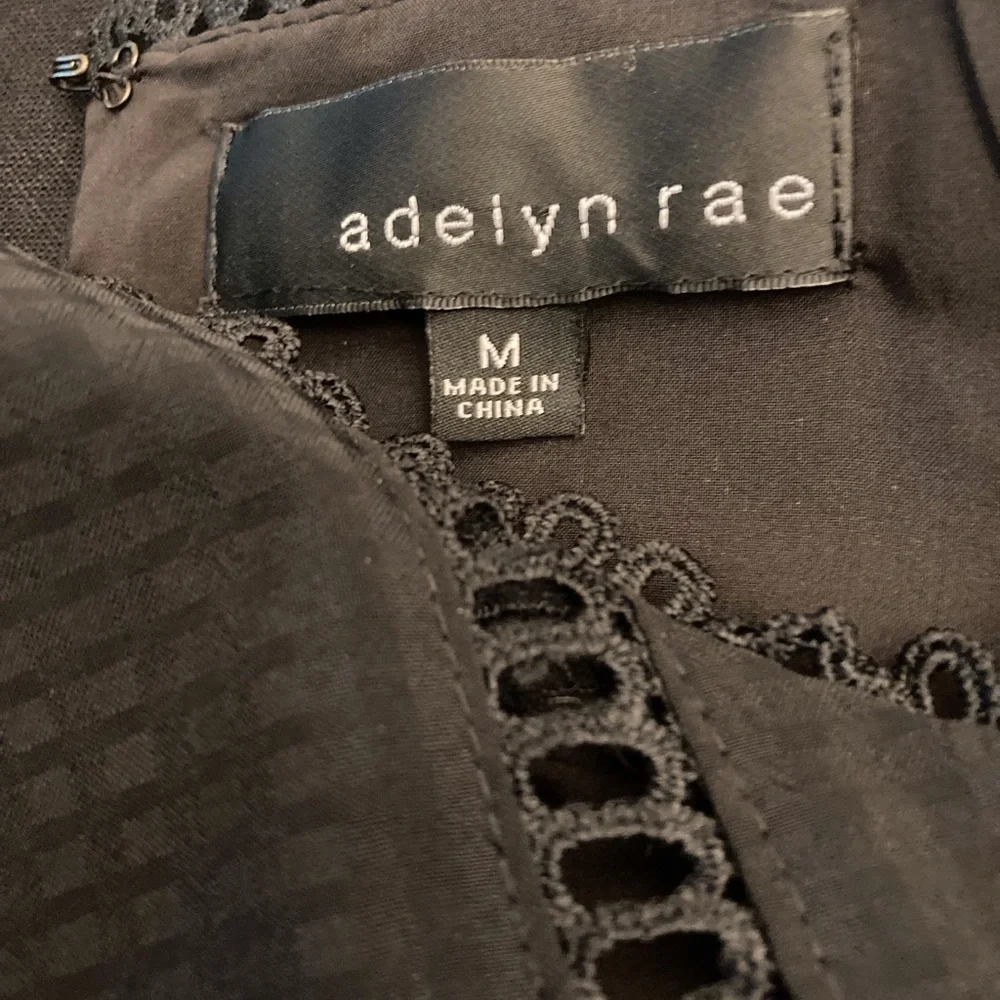 Adelyn Rae Black Eyelet Sundress